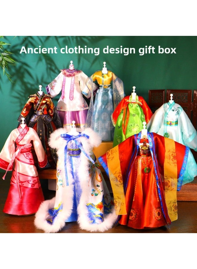 Children's Day Gift For Girls Birthday Handmade DIY Children's Clothing Making Material Bag Clothes Design Toys For Men-Color:Drama Costume DIY (4 Dolls)  - Image 4