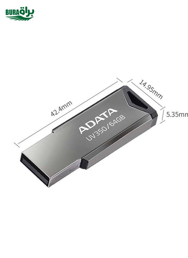 BURAQ ADATA UV350 Car Speaker Office Storage USB3.2 U Disk, Capacity: 128GB  - Image 3