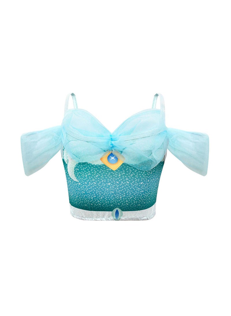 Y&D Princess Jasmine Dress Up Costume Accessories Party cosplay costumes For Kids Girl  - Image 5