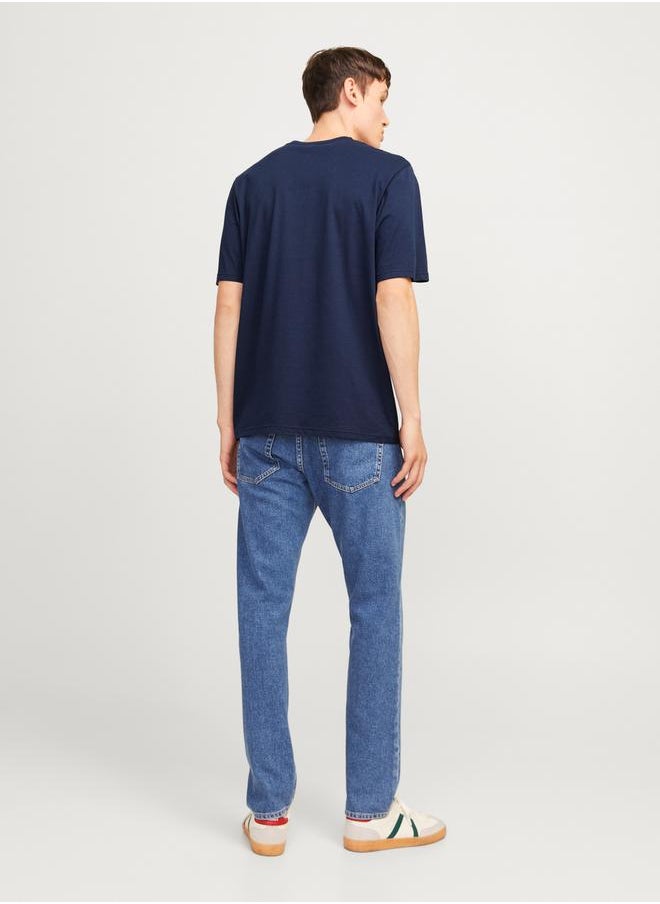 JJ Rebel by Jack & Jones Solid Crew Neck T-Shirt  - Image 3