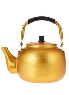 Ayda Gold Kettle 1 Litre | Stove Top Tea Kettle | Yellow Karak Kettle | Aluminium Coffee Pot Ideal for Home Office and Camping 