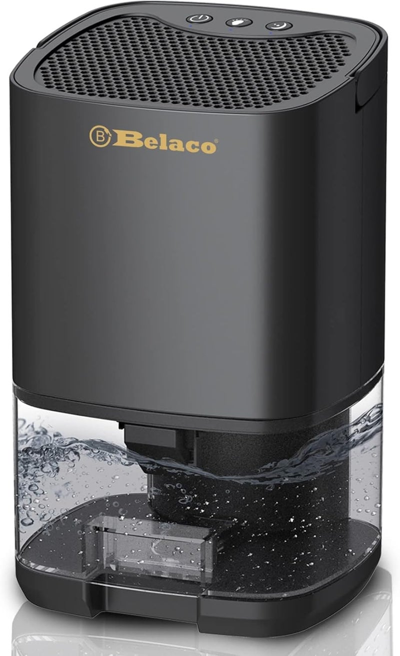 Belaco Dehumidifier 1000ml Portable Air Dehumidifier for Damp, Mould, Moisture in Home, Bedroom, Kitchen, Caravan, Office, Garage, Basement, Bathroom, Wardrobe - Image 1