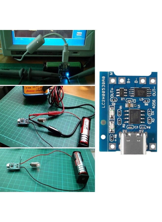 Atnsinc - 15 Pieces S 5V 1A Tp4056 Charging Module Type C Usb 18650 Lithium Battery Charger Board With Protection Type C Usb - Image 1