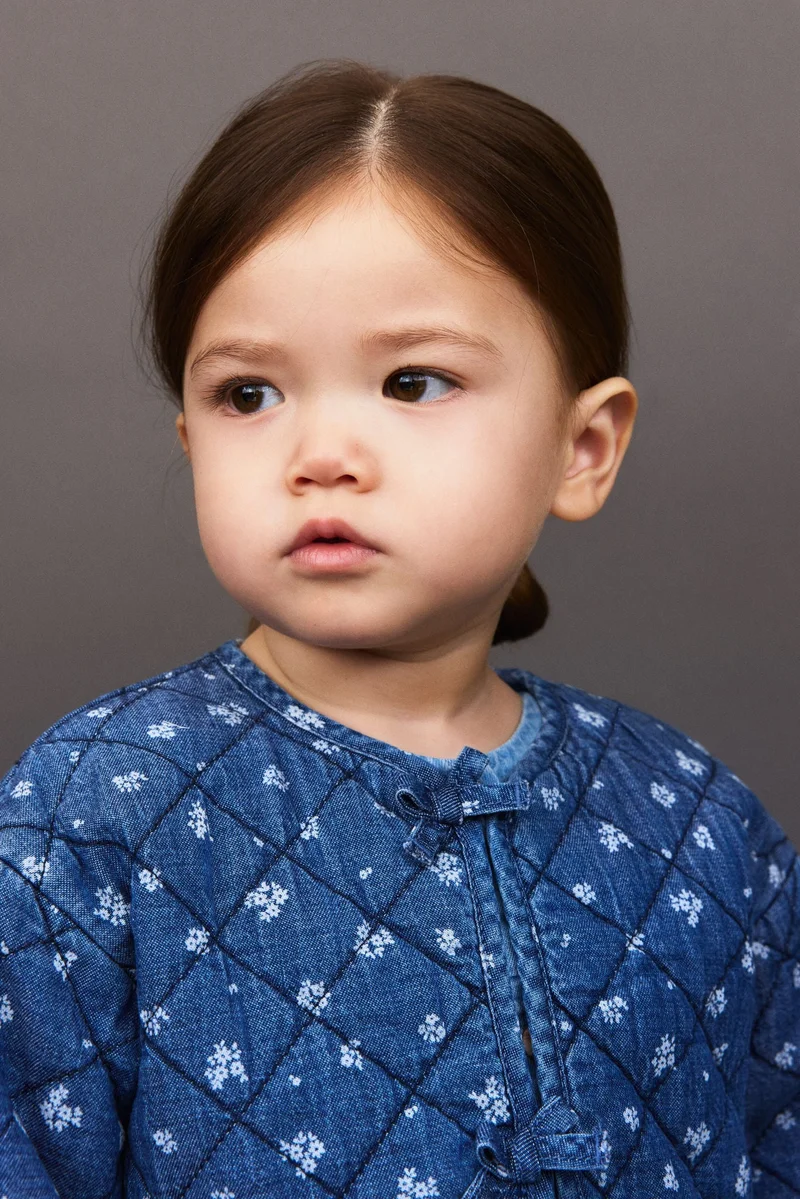 اتش اند ام جاكيت من الدنيم المبطّن