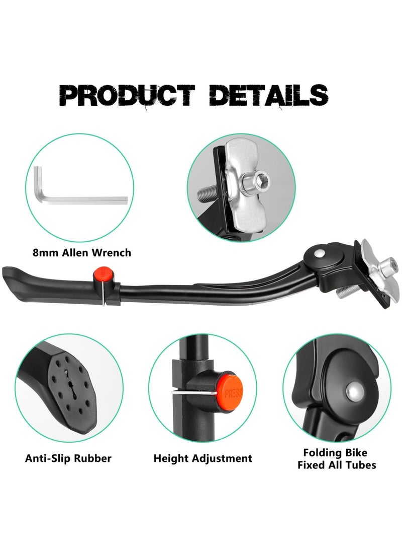 Bicycles Stand, Adjustable Aluminum Alloy Bike Kickstand for 16 inch, 20 inch, 24 inch, 26 inch Bicycles - Button-style Latch, Suitable for Mountain, Road, and Hybrid Bikes - pzsku/ZB154124D65A17FC4B59BZ/45/_/1716437959/bb788cc0-4446-4a15-9582-31a0b755a134