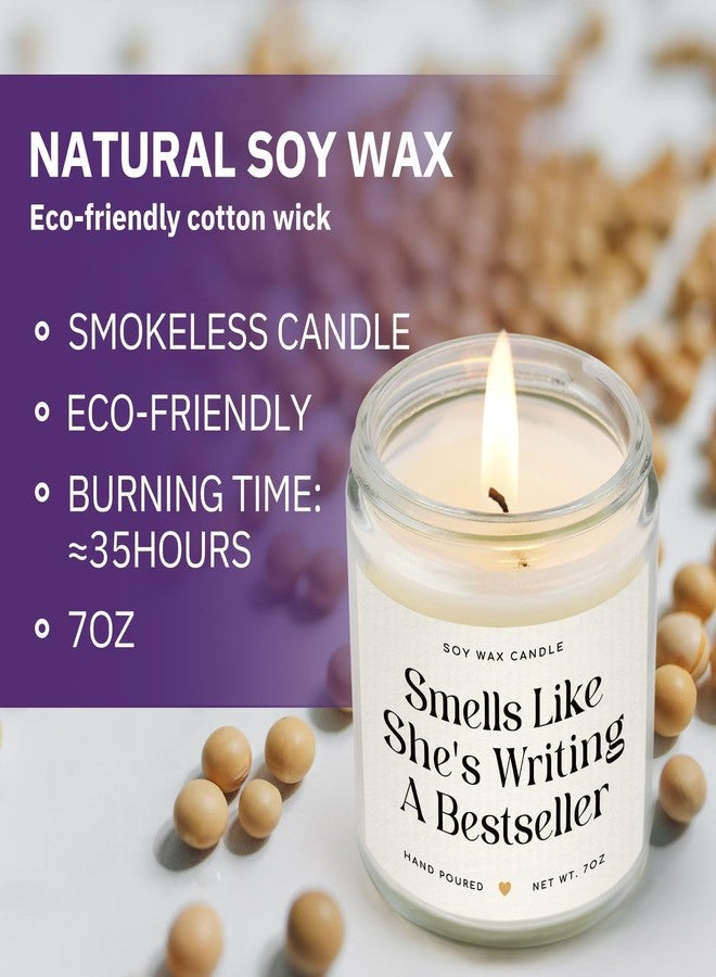 SteadStyle Writer Gifts for Women - Creative Future Author Gifts for Writers, Cool Presents for Book Novelist Screenwriter Writing Enthusiasts Author Inspiration Lavender Scented Soy Wax Candles 7oz​ - Image 4