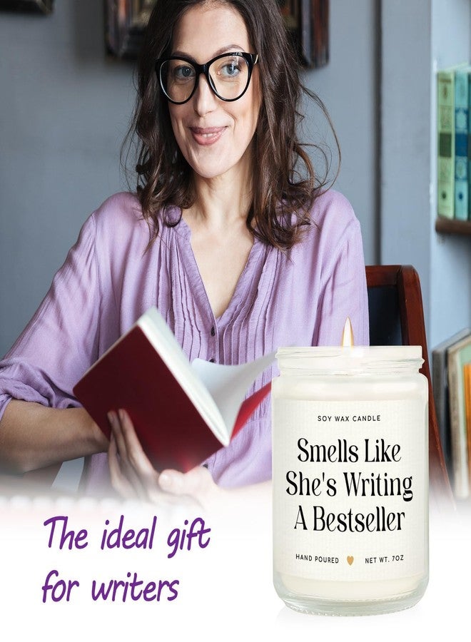 SteadStyle Writer Gifts for Women - Creative Future Author Gifts for Writers, Cool Presents for Book Novelist Screenwriter Writing Enthusiasts Author Inspiration Lavender Scented Soy Wax Candles 7oz​ - Image 2