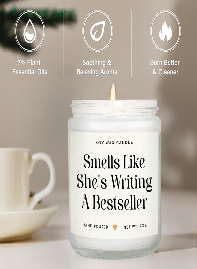 SteadStyle Writer Gifts for Women - Creative Future Author Gifts for Writers, Cool Presents for Book Novelist Screenwriter Writing Enthusiasts Author Inspiration Lavender Scented Soy Wax Candles 7oz​ - Image 5