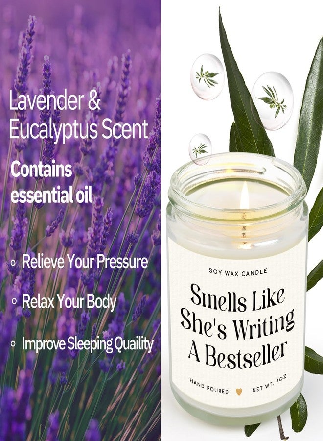 SteadStyle Writer Gifts for Women - Creative Future Author Gifts for Writers, Cool Presents for Book Novelist Screenwriter Writing Enthusiasts Author Inspiration Lavender Scented Soy Wax Candles 7oz​ - Image 3