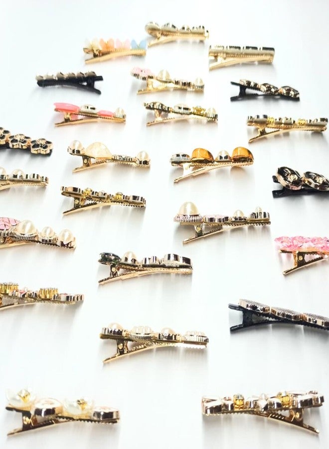 Shopinloop Korean Style Pearl & Rhinestone Hair Clips Set for Women & Girls – Pack of 11 | Premium Metal Hair Pins & Barrettes – Elegant Multicolor Hair Accessories for Daily & Party - Image 5