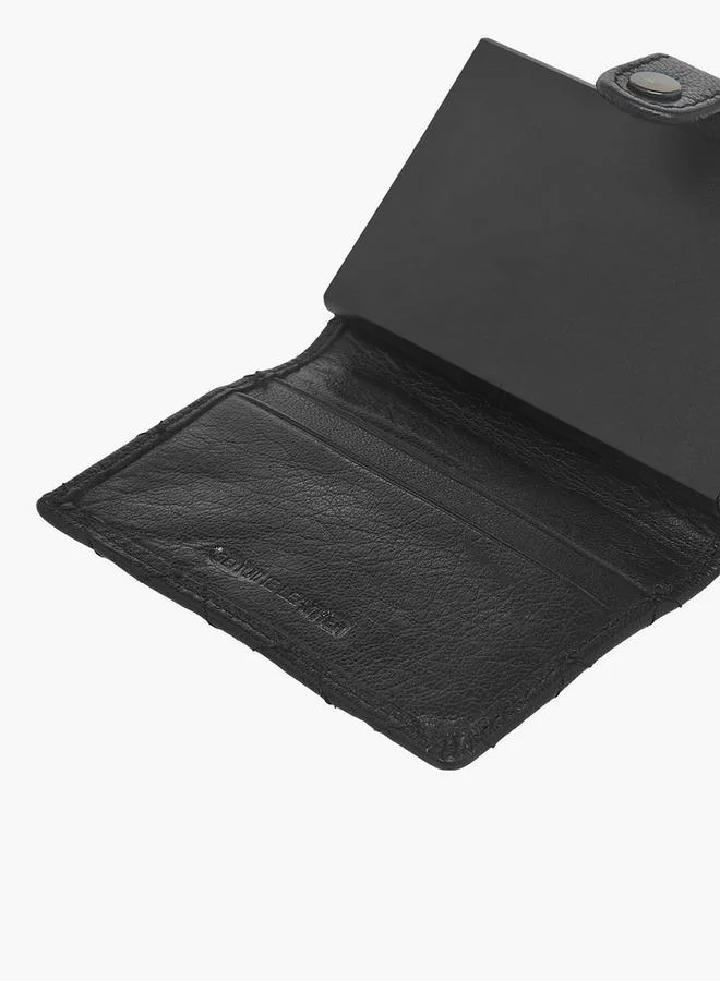 DUCHINI Black Men Bi-Fold Leather Automatic Card Holder for Men | Best Price UAE
