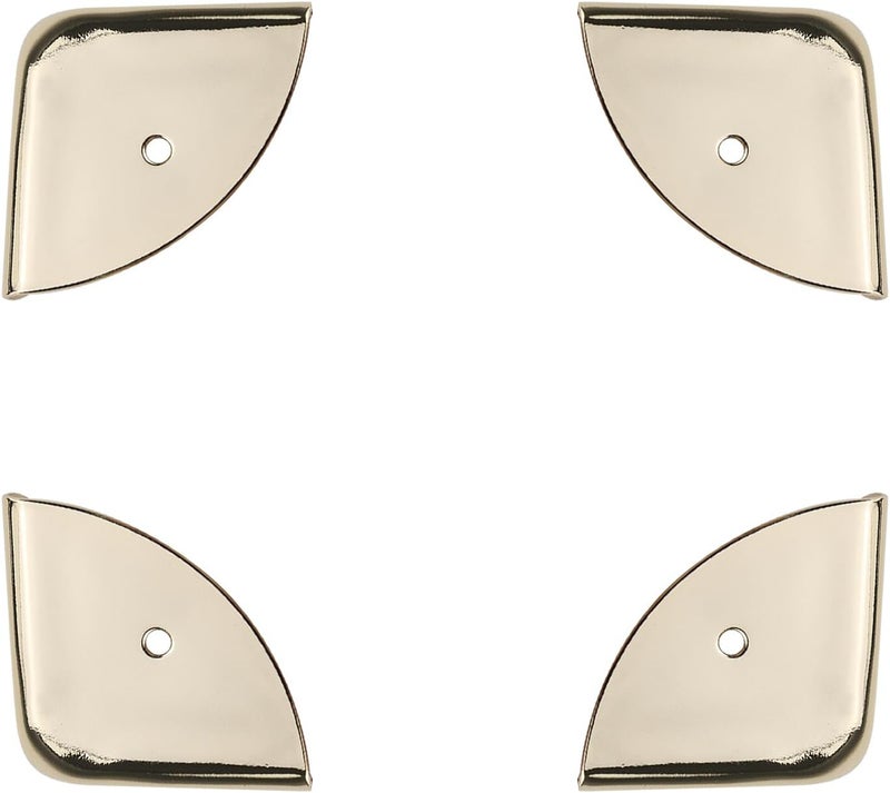 Dnyta 8 Pcs Metal Box Corner Protectors 15x15x15 Gold Furniture Corner Guard Cabinet Decorative Corner Protectors Edge Guard - Image 4