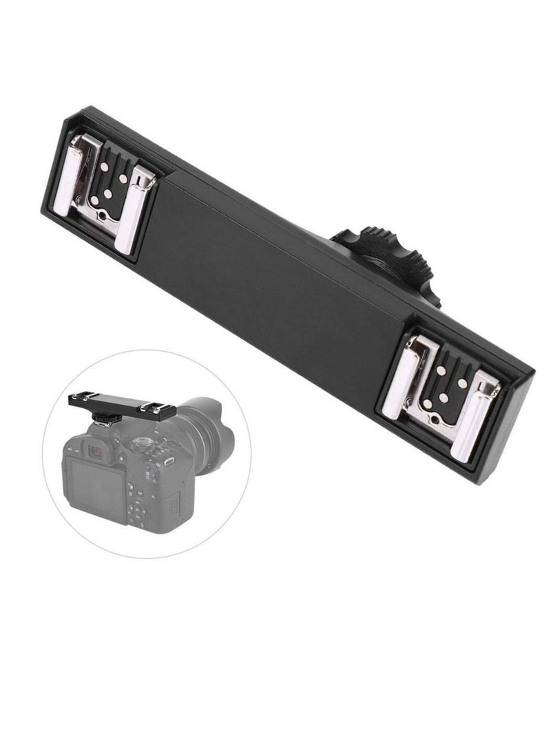 KASTWAVE Camera Hot Shoe Splitter, Loadable Up to 3 Kg SLR Dual Hot Shoe Splitter, Convenient Ultralight for Canon'S I-TTL(for Canon) - Image 1