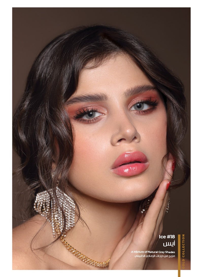 دهب عدسات ذهب اليومية لاصقه تستخدم لمرة واحدة بلون أيس الرائعة - Image 2