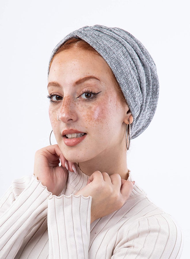 Tie Shop - Warmy Turban - Grey For Women