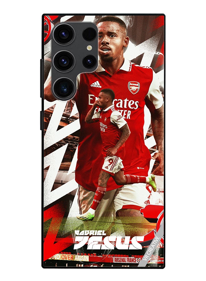 VR CREATIVE Protective Case Cover For Samsung Galaxy S24 Ultra Gabriel Jesus Design Multicolour - Image 1