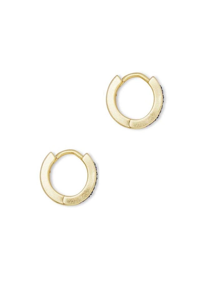 Kendra Scott Jack Huggie Earrings in Gold Multi-Color Nano Crystal - Image 2