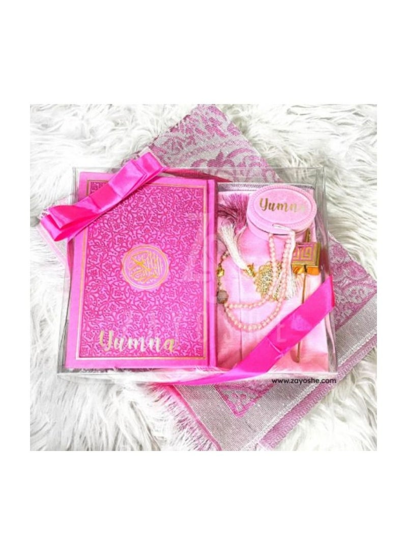 Premium Islamic Gift Set Dark Pink
