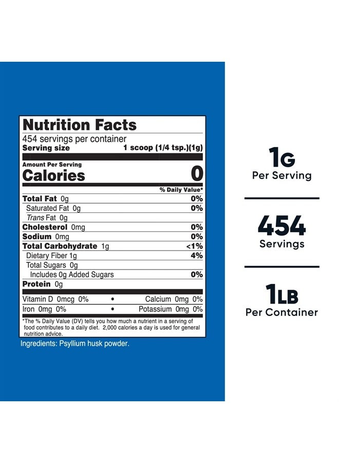 Nutricost Psyllium Husk Ground Powder (1lbs) - Gluten Free and Non-GMO - Image 2