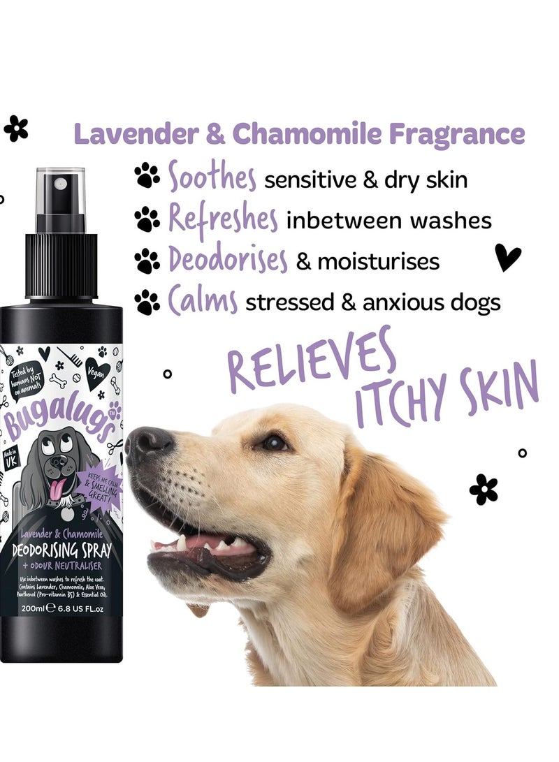 BUGALUGS Lavender & Chamomile Deodorising Spray 200ml (6.8 Fl Oz) - Image 3