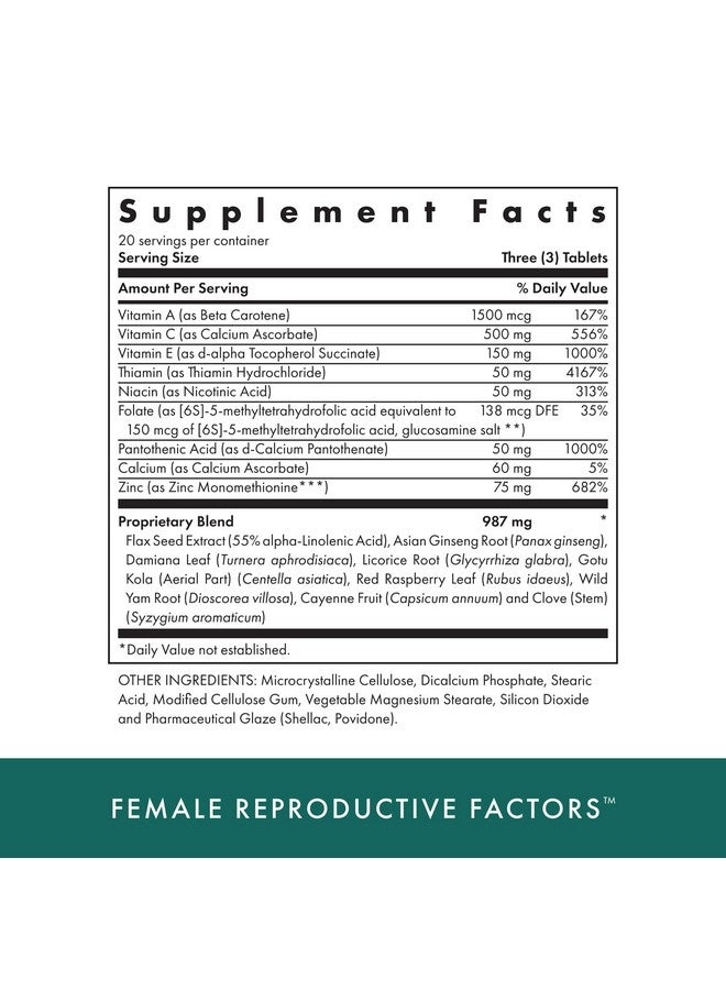 MICHAEL'S Health Naturopathic Programs Male & Female Reproductive Factors Couples' Pack - 60 Vegetarian Tablets Per Bottle - Nutrients for Conception Support - 20 Servings Per Bottle - Image 2