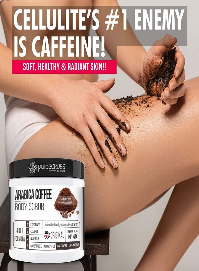 pureSCRUBS Premium Organic Arabica Coffee Body Scrub Set, Skin Smoothing Moisturizing Body Exfoliator - Includes Wooden Spoon, Loofah and Exfoliating Bar Soap - Large 16oz - Image 2