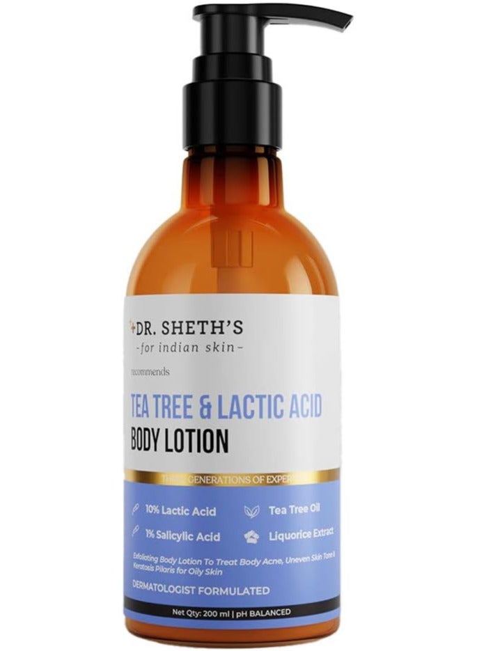Dr. Sheth's Tea Tree And Lactic Acid Body Lotion 200 Ml - Image 1