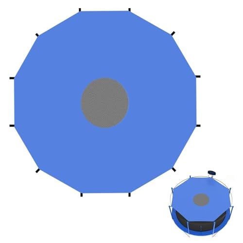 SUOGROLI Trampoline Sun Shade Cover 6FT 8FT 10FT 12FT 14FT 16FT Trampoline Top Cover Waterproof Trampoline Canopy Oxford Outdoor Trampoline Accessories - Image 1