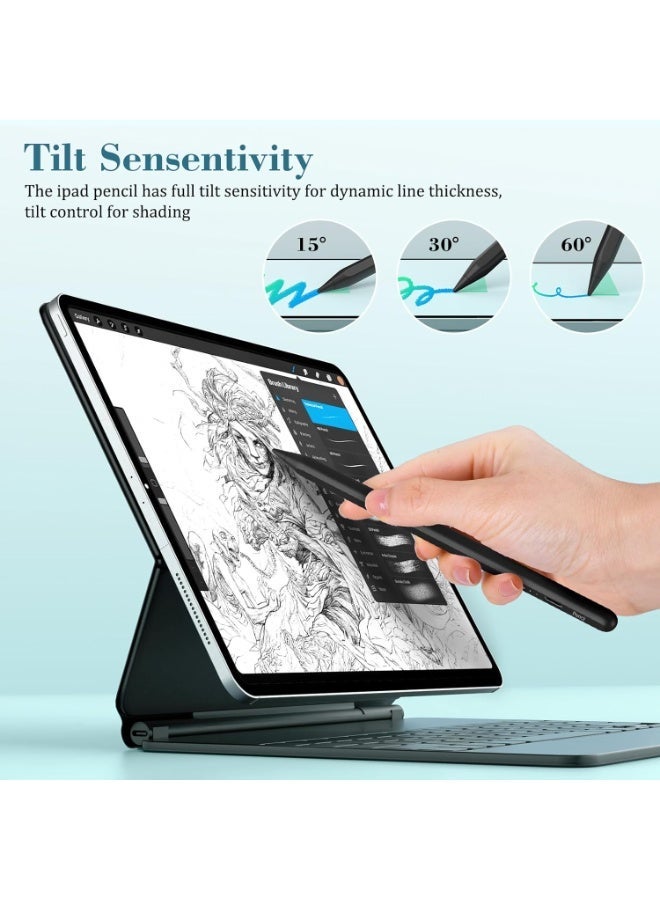 Fast charging stylus for iPad – Supports accidental touch and tilt prevention – Compatible with iPad 6 up to Pro M3 - Image 3