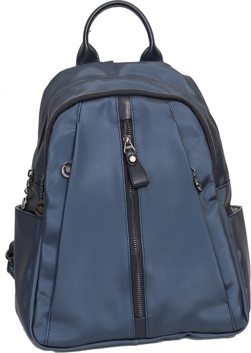 Çanta Trend Bag Trend Women Navy Blue Satin Leather Backpack  - Image 4