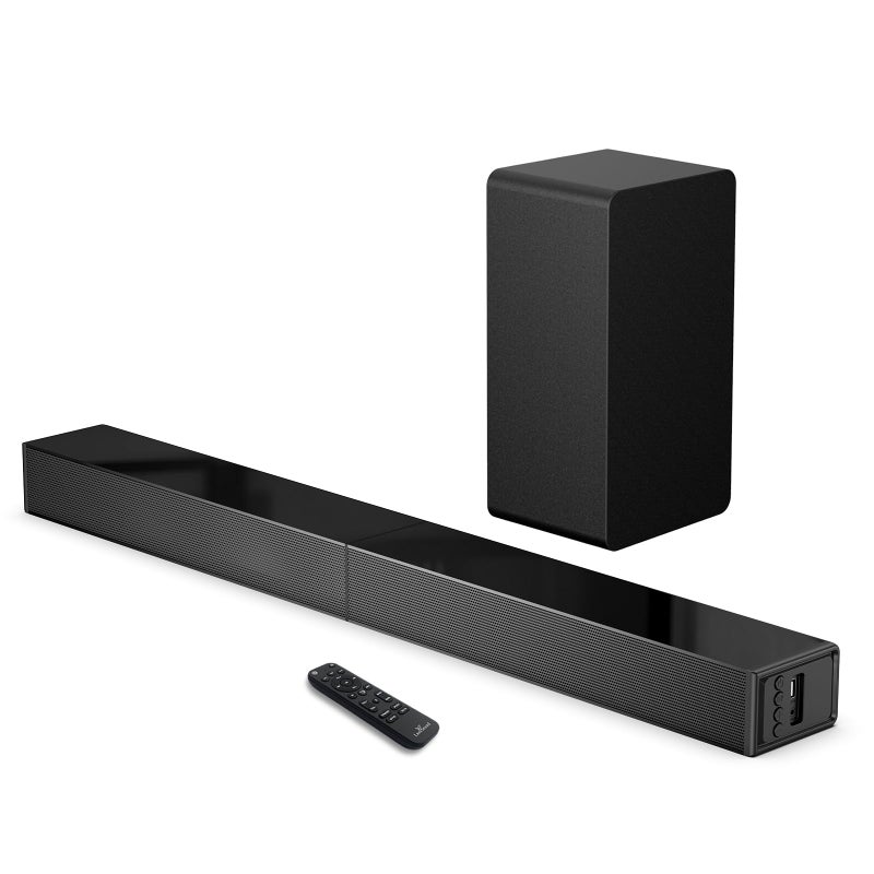 LARKSOUND 2.1 CH Sound Bar with Subwoofer, 31" Soundbar for Smart TV with HDMI, Optical, AUX, Bluetooth, USB - Surround Sound System - Image 1