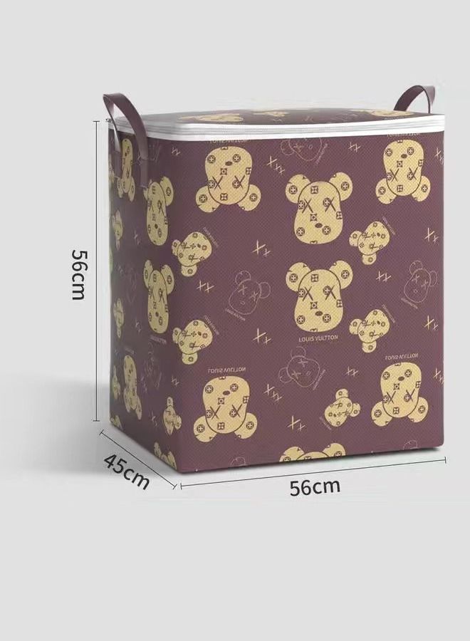 fashionhome Large Capacity Non Woven  Foldable Waterproof Clothes Wardrobe Storage Bag - Image 5