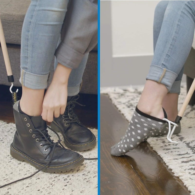 RMS Deluxe 28 Inches Long Dressing Stick Dressing Aid for Shoes Socks Shirts and Pants - Image 3