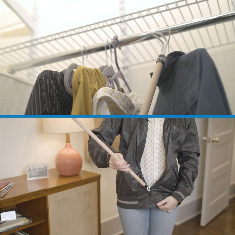 RMS Deluxe 28 Inches Long Dressing Stick Dressing Aid for Shoes Socks Shirts and Pants - Image 4