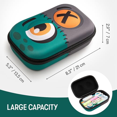 Zipit صندوق أقلام ZIPIT زومبي للأولاد، حقيبة أقلام كبيرة السعة للمدرسة، صندوق تنظيم القرطاسية - Image 2