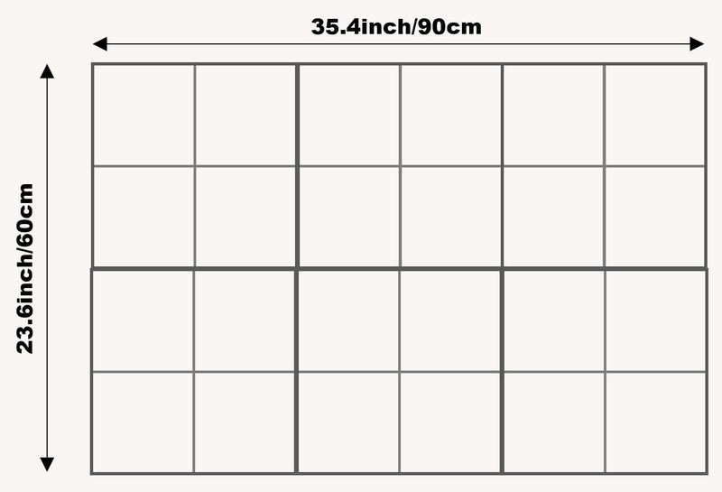 DECORITA Cork Board 24 x36 Alternative - 6 Pack Felt Wall Tiles with Safe Removable Adhesive Tabs, Cork Boards for Walls Home Office Pin Board Tack Board Cork Board - Gray Blue - Image 2