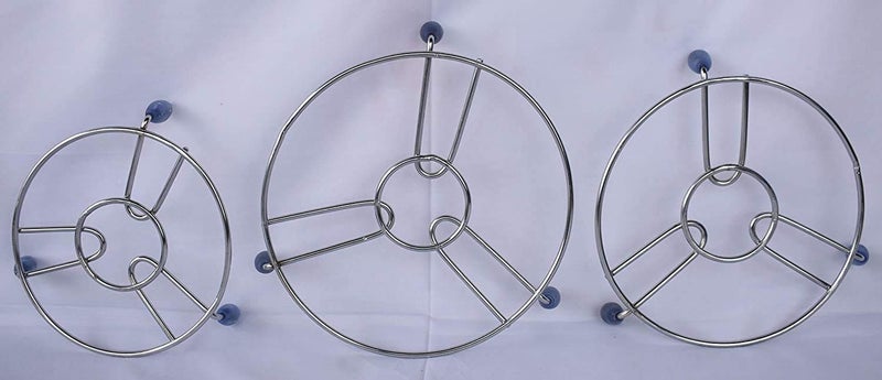 Foliam Stainless Steel Round Hot Plate Stand Multipurpose hot Plate for Kitchen Small Medium Big - Image 5
