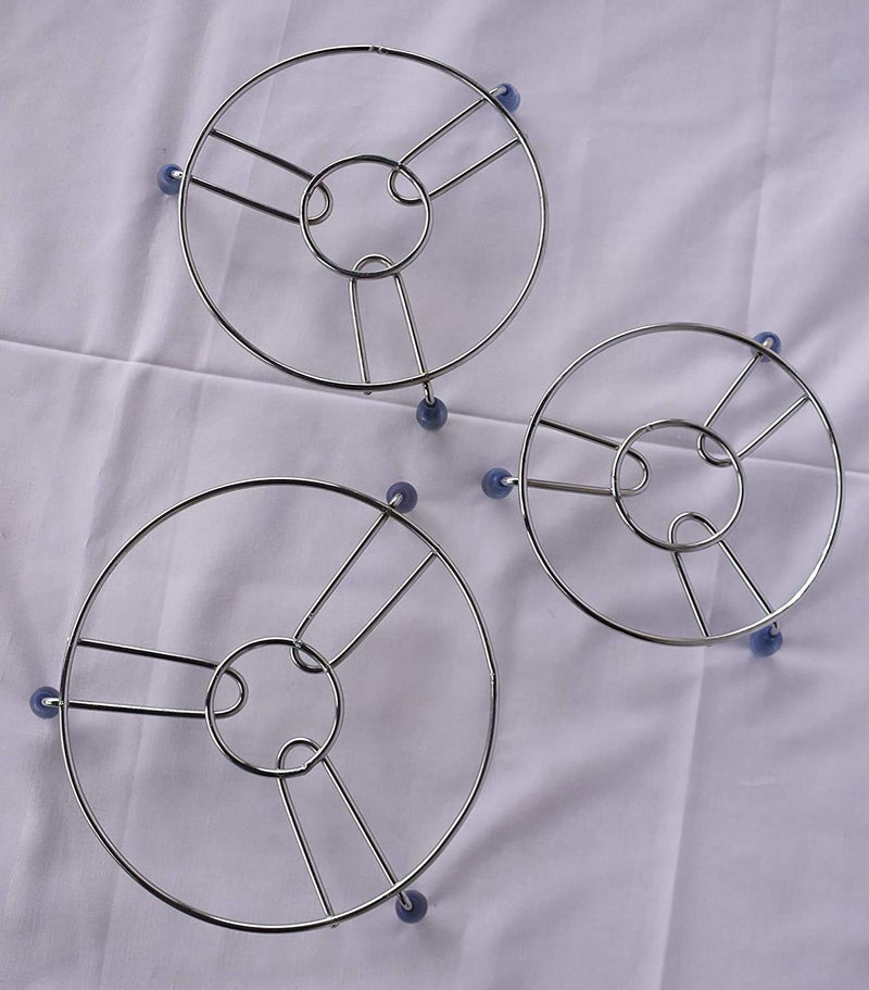 Foliam Stainless Steel Round Hot Plate Stand Multipurpose hot Plate for Kitchen Small Medium Big - Image 3