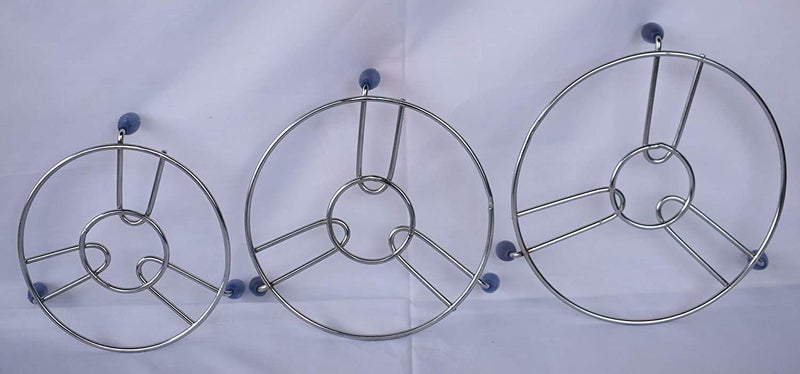 Foliam Stainless Steel Round Hot Plate Stand Multipurpose hot Plate for Kitchen Small Medium Big - Image 2