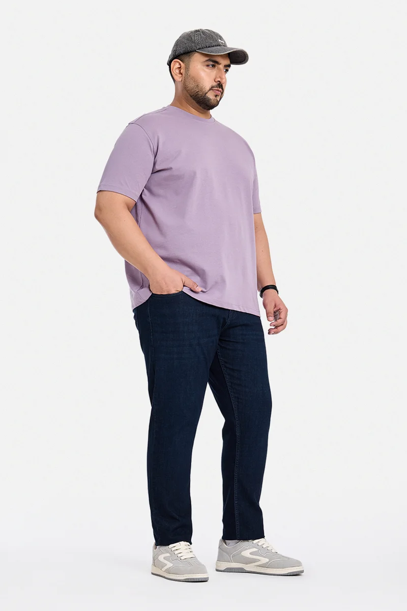 سنيتش Indigo Solid Slim Fit Casual Plus Size Jeans