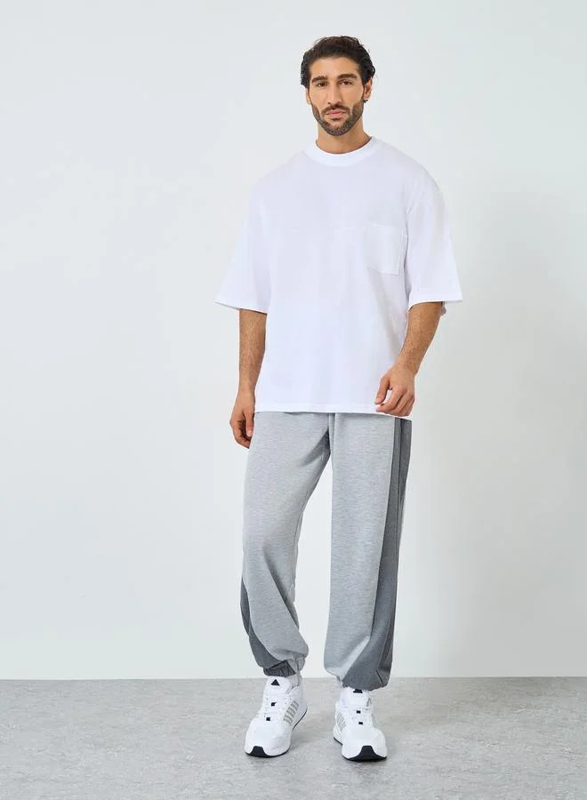 Styli Styli Men White Heavy Jersey Boxy T-Shirt with Pocket