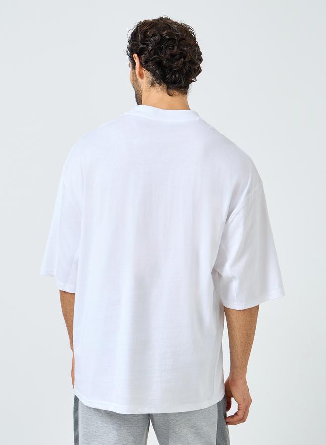 Styli Men White Heavy Jersey Boxy T-Shirt with Pocket - Image 4