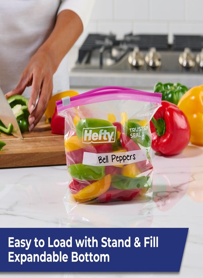 Hefty Slider Kitchen Storage Bags, Quart Size, 40 Count - Image 2