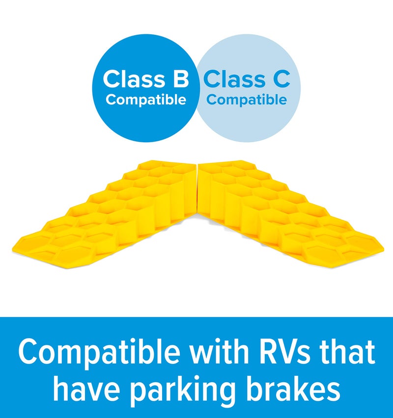 Camco Camper/RV Wedge Leveler - Adds Up to 3.25â€ of Lift - Features Heavy Duty Lightweight Honeycomb Design - Compatible w/RVs with Parking Brakes - 2-Pack (44580) - Image 5