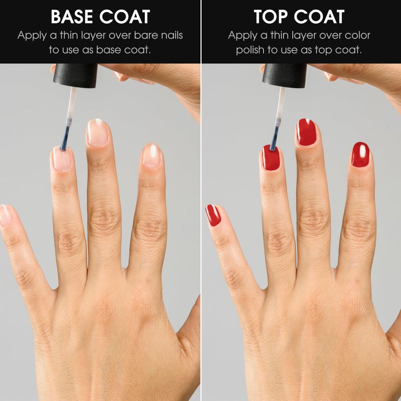 Deborah Lippmann Hard Rock Base and Top Coat | Promotes Healthy Growth for Soft Nails | Diamond Powder Strengthens and Protects Nail Polish | Clear, 50 Fl. Oz - Image 4