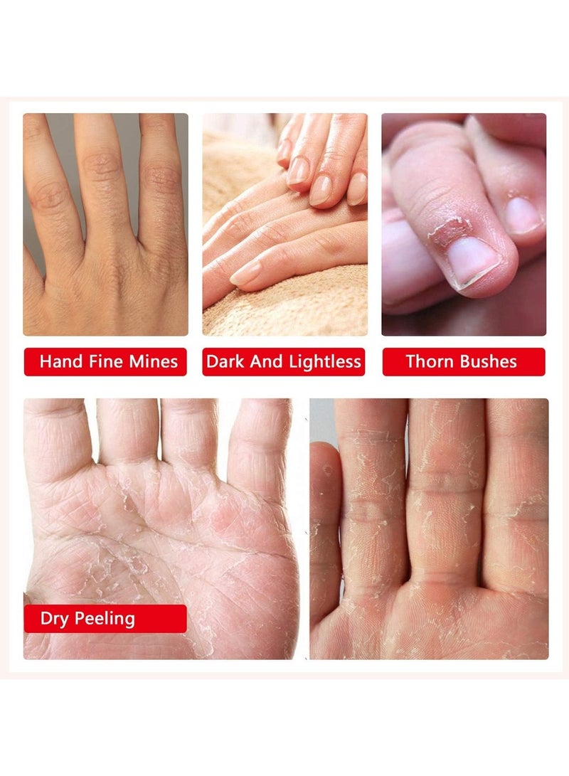 ALIVER 2 Pack Hand Mask Moisturizing Glove Hand Peel Mask Exfoliating Gloves, Hand Repair Glove for Dry Hands Treatment, Remove Dead Skin, Rough Skin 1 Pair - Image 5