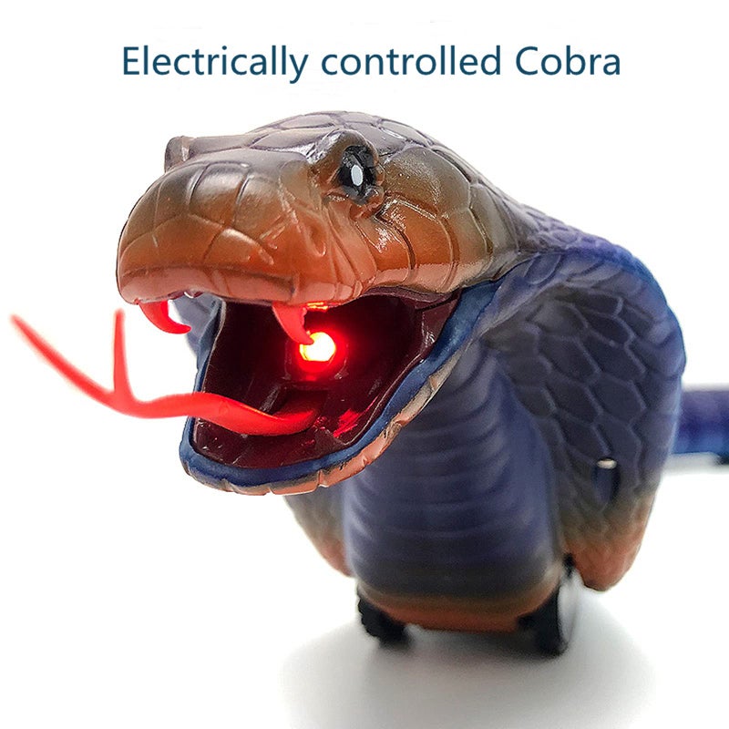 FauKait Remote Control Snake Toy RCRobot Electric Snake Toy Fast Moving of Fake Rattlesnake Christmas Halloween Toys Party Favor Gifts Joke Prank for Kids BoysBlue - Image 3