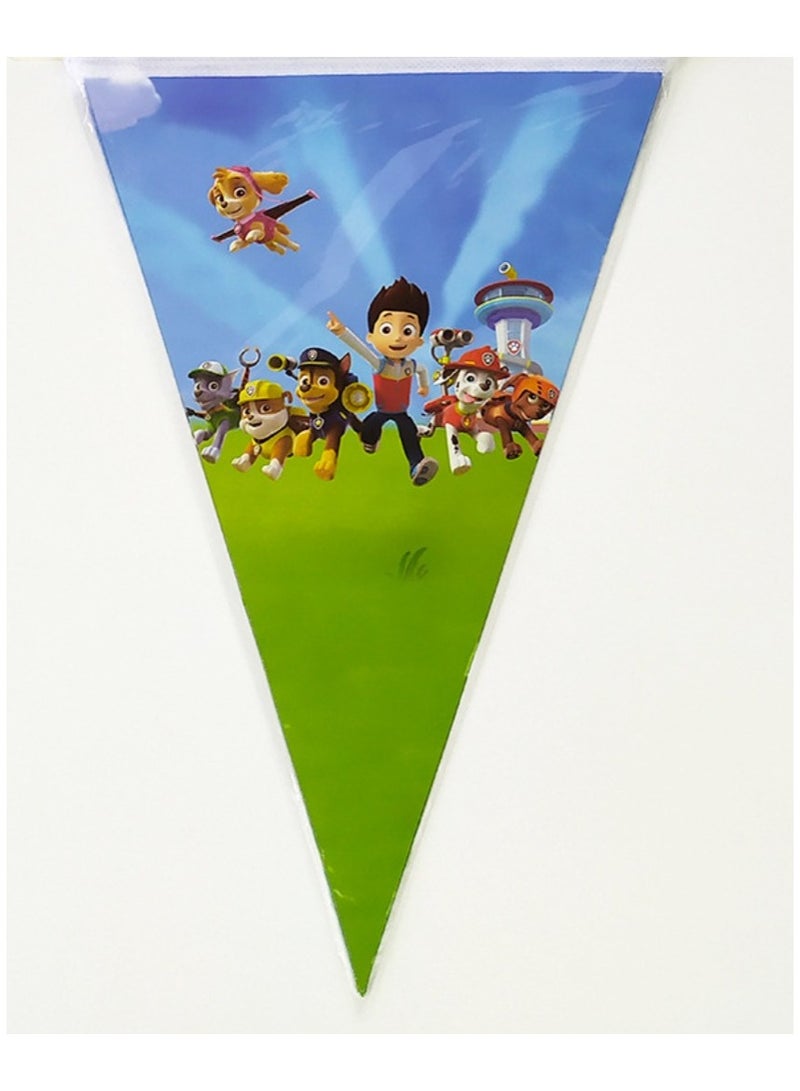Tamona Paw Patrol Birthday Party Decoration Banner Flag - Image 1