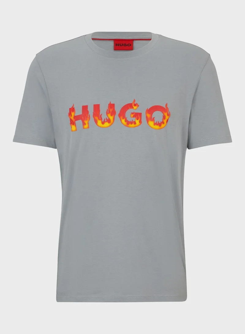 HUGO Logo Crew Neck T-Shirt