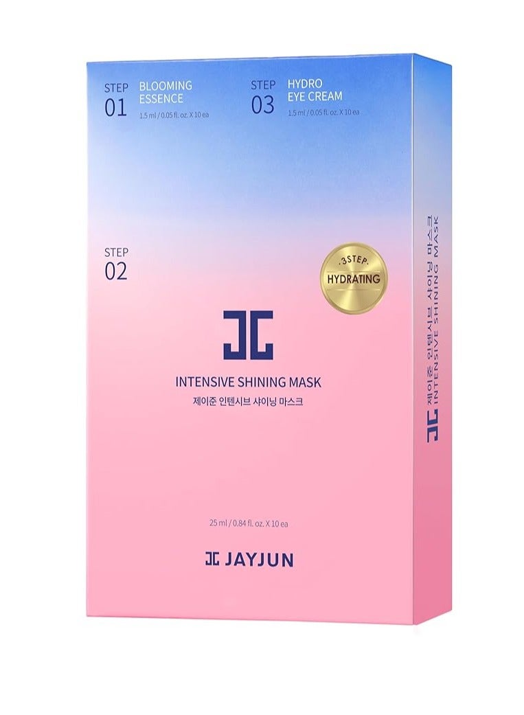 جاي جون JAYJUN Intensive Shining Mask with Lavender Extract (10 Pack)- 3-Step Hydrating Mask Korean Facial Mask - Image 1